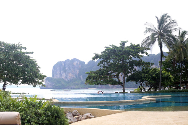 Rayavadee Krabi Thailand luxury hotel and villa Emma Hoareau main pool view